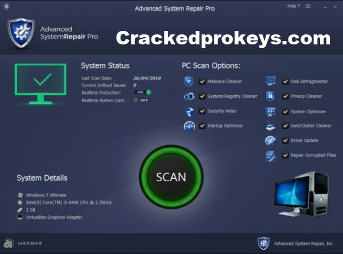 Advanced system repairs Crack